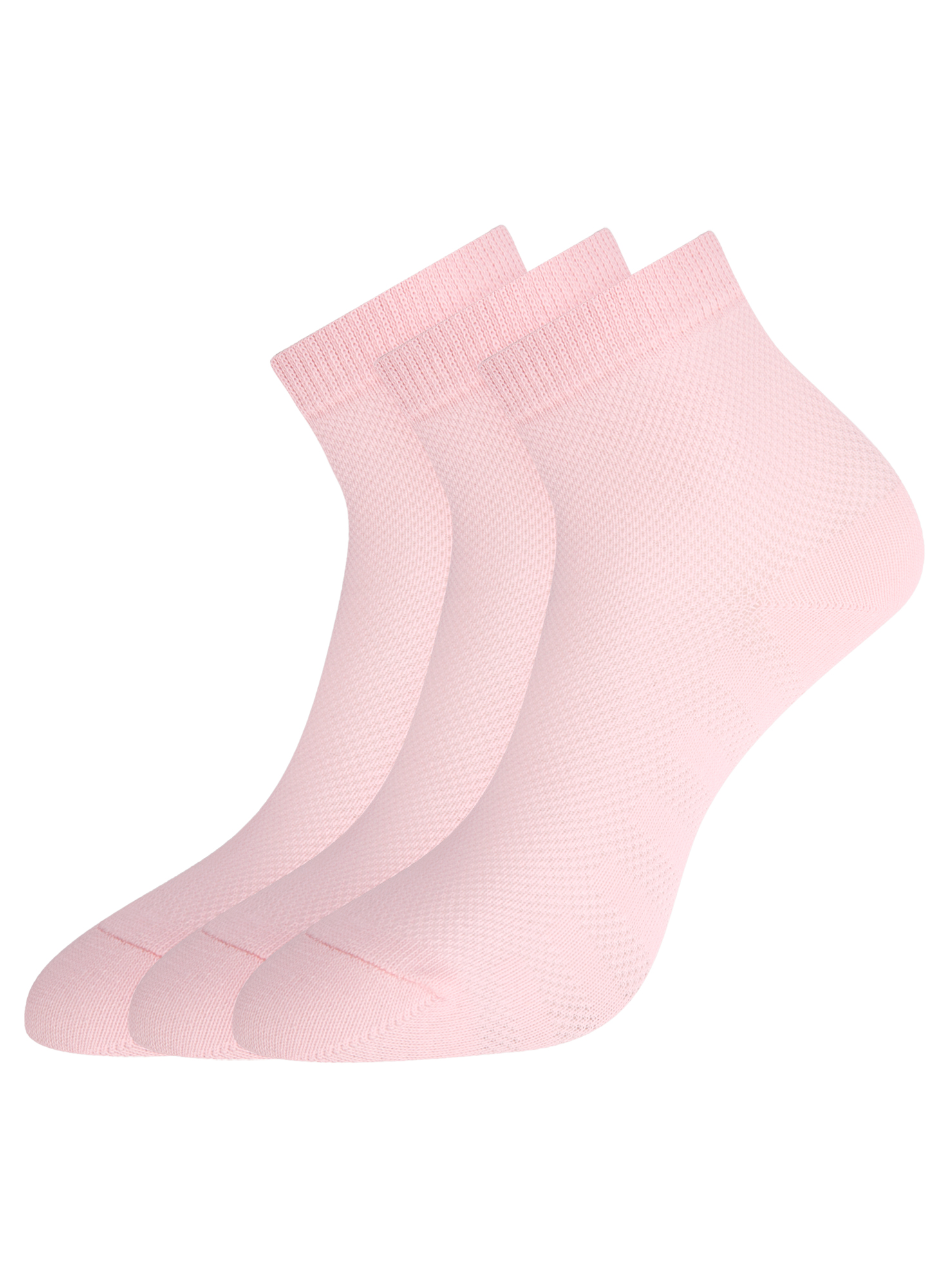 Комплект носков женских oodji 57102711T3 розовых 35-37