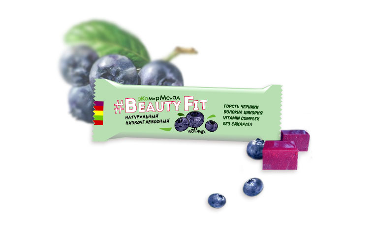 

Beauty.Fit, ЭКО Мармелад без сахара, 50г (Черника)