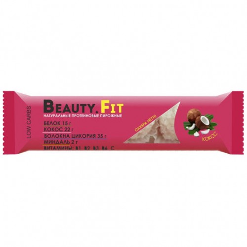 

Beauty.Fit, Протеиновые кокосовые пирожные Low Carbs, 66г (1/20) (Кокос-Шоколад)