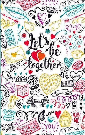 

Блокнот Bourgeois 64 листа, числые листы, Let`s be together , 0866 (18360)
