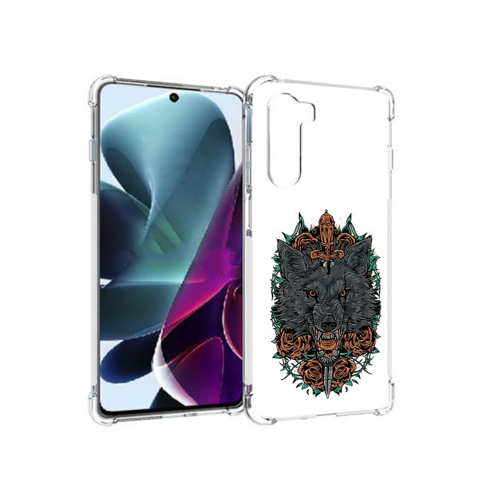 

Чехол MyPads Tocco для Motorola Moto G200 красивый злой волк (PT227076.355.409), Прозрачный, Tocco