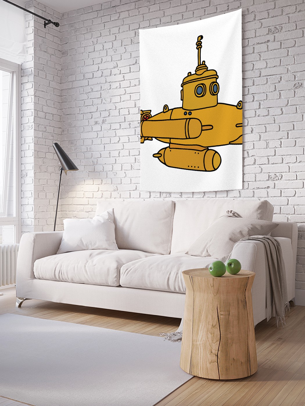 

Вертикальное фотопанно на стену JoyArty Батискаф с торпедой 150x200 см, Батискаф с торпедой