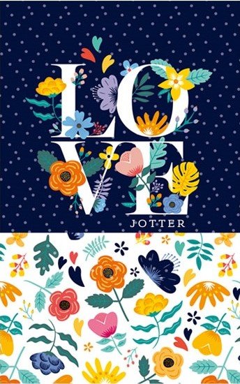 

Блокнот Bourgeois 120 листов, 11х17 см, клетка+линия+чистые, Love , 0965 (18342)