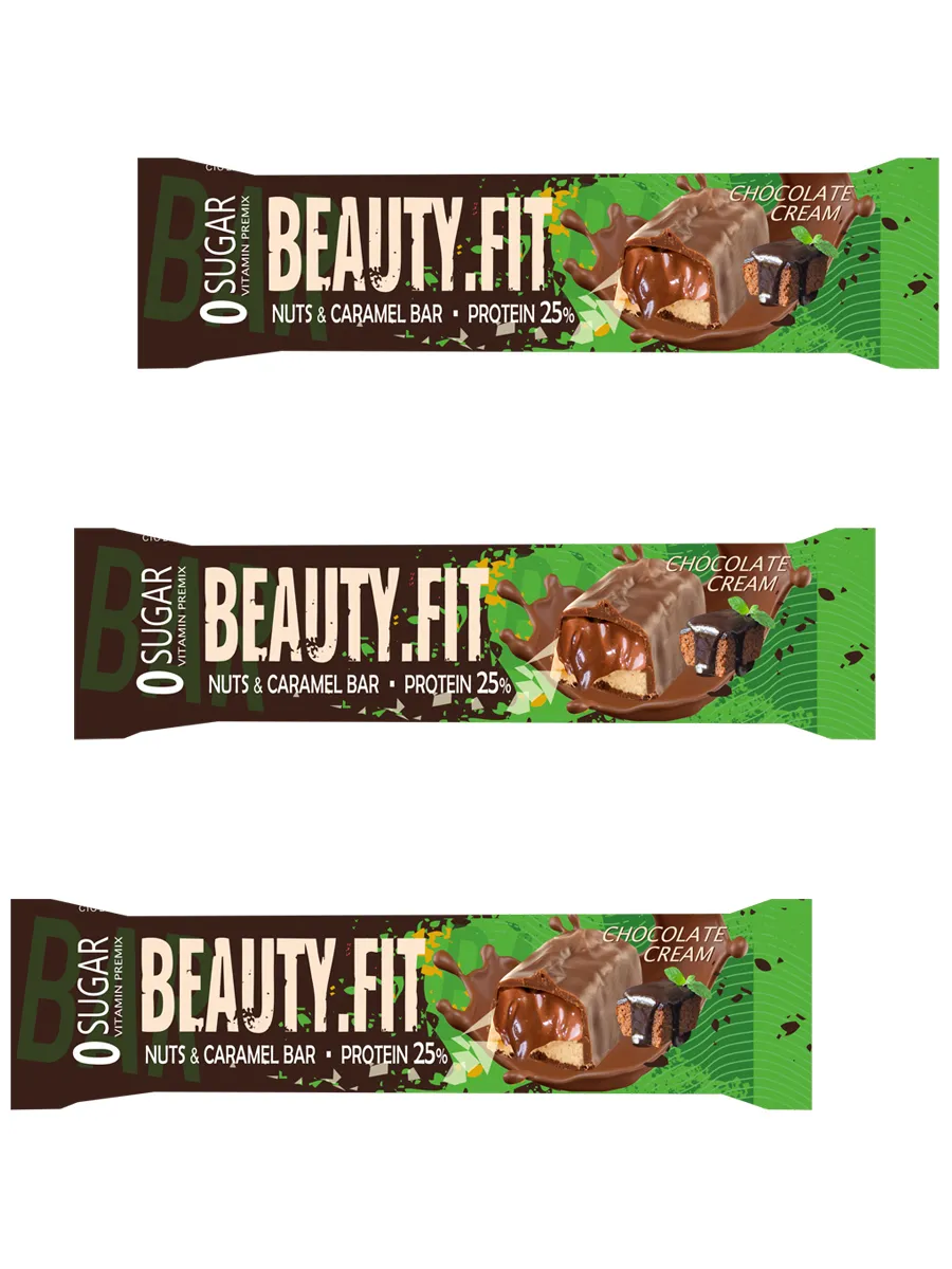 

Beauty.Fit, Nuts&Caramel Protein Bar, 60г (1/15) (Шоколадный крем)