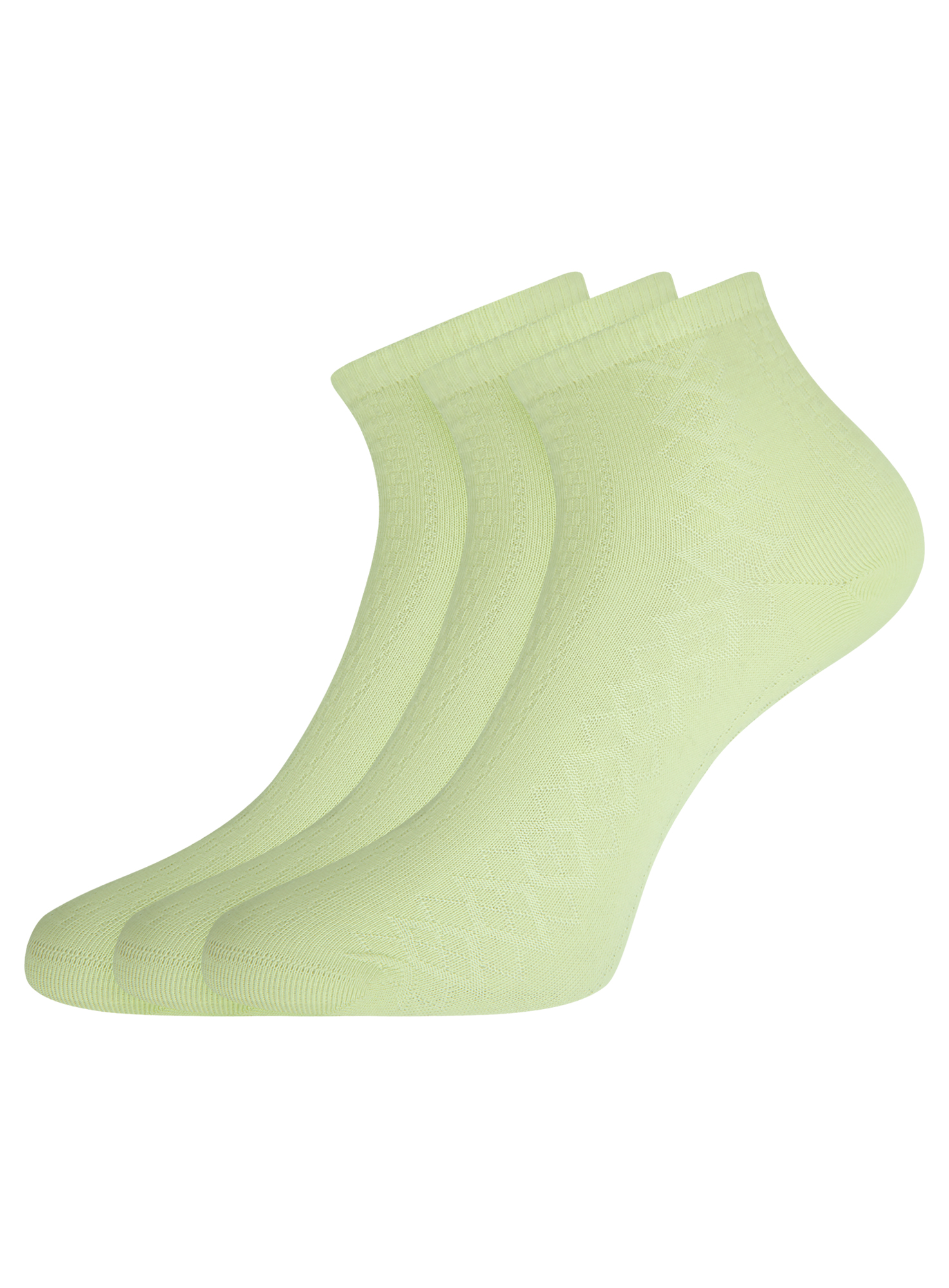 Комплект носков женских oodji 57102709T3 зеленых 35-37