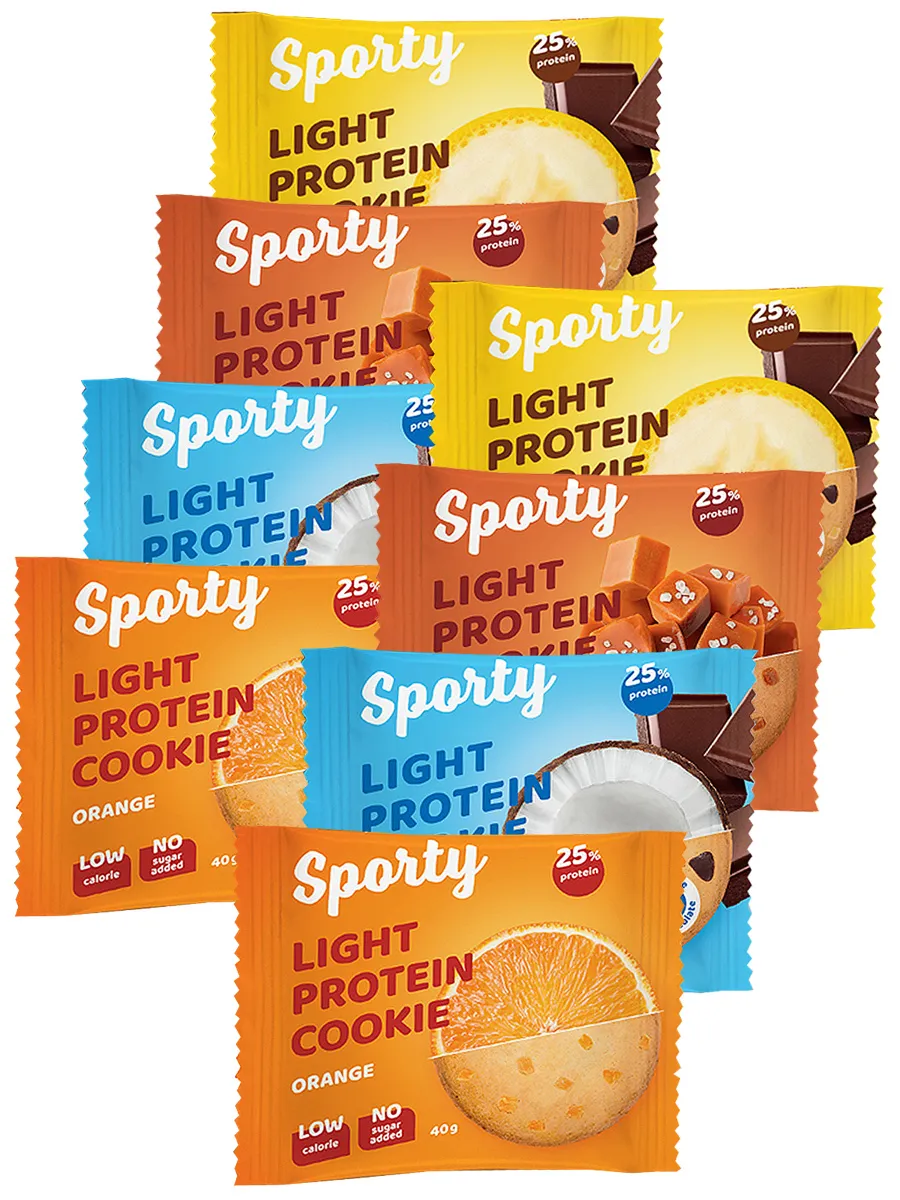 

Sporty, Protein Light, 40г (Апельсин)