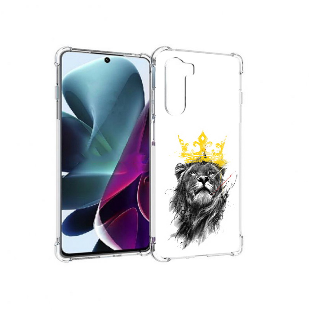 

Чехол MyPads Tocco для Motorola Moto G200 король-лев (PT227076.355.391), Прозрачный, Tocco