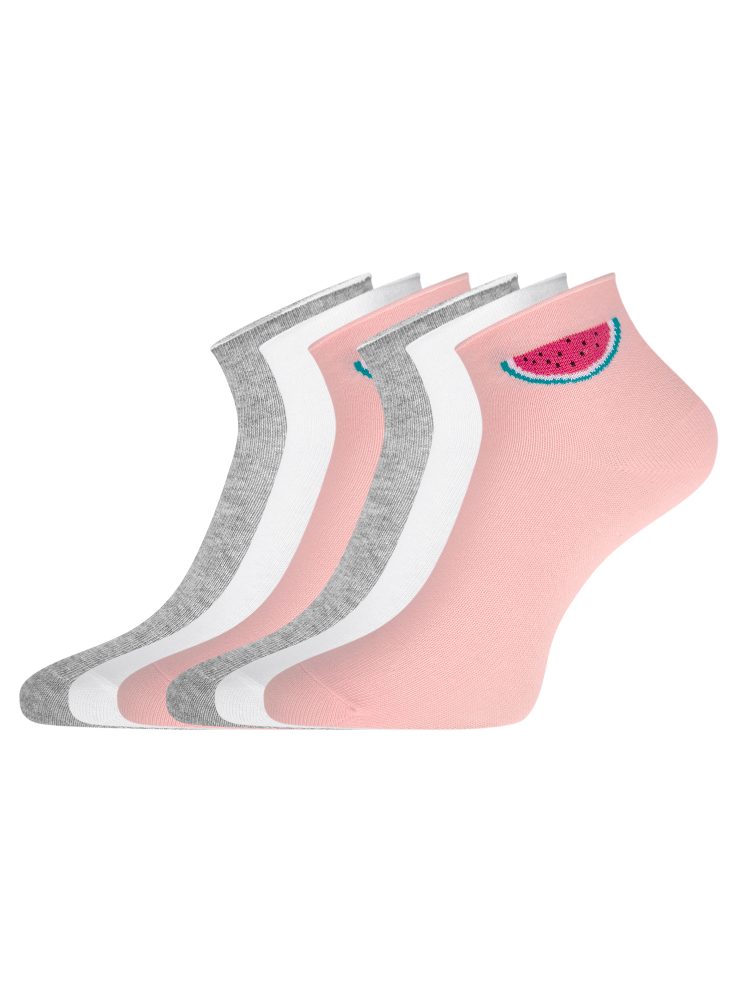 Комплект носков женских oodji 57102705T6 разноцветных 35-37