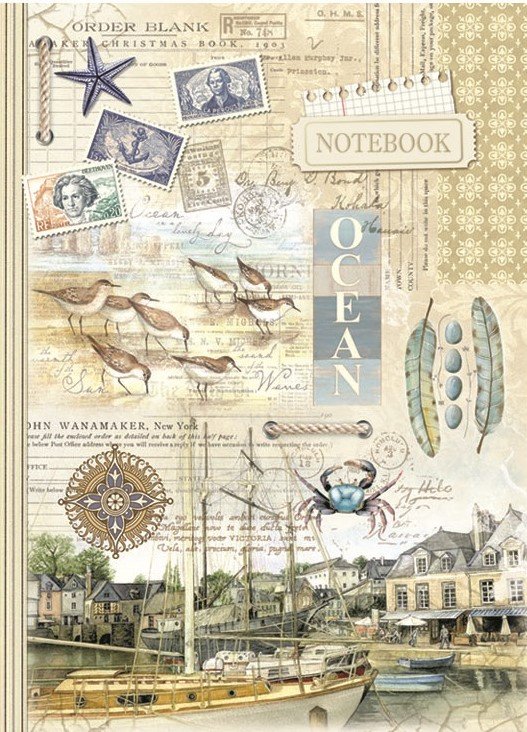 

Блокнот Bourgeois 80 листов, А5, клетка, Ocean - Океан , 0223 (16128)