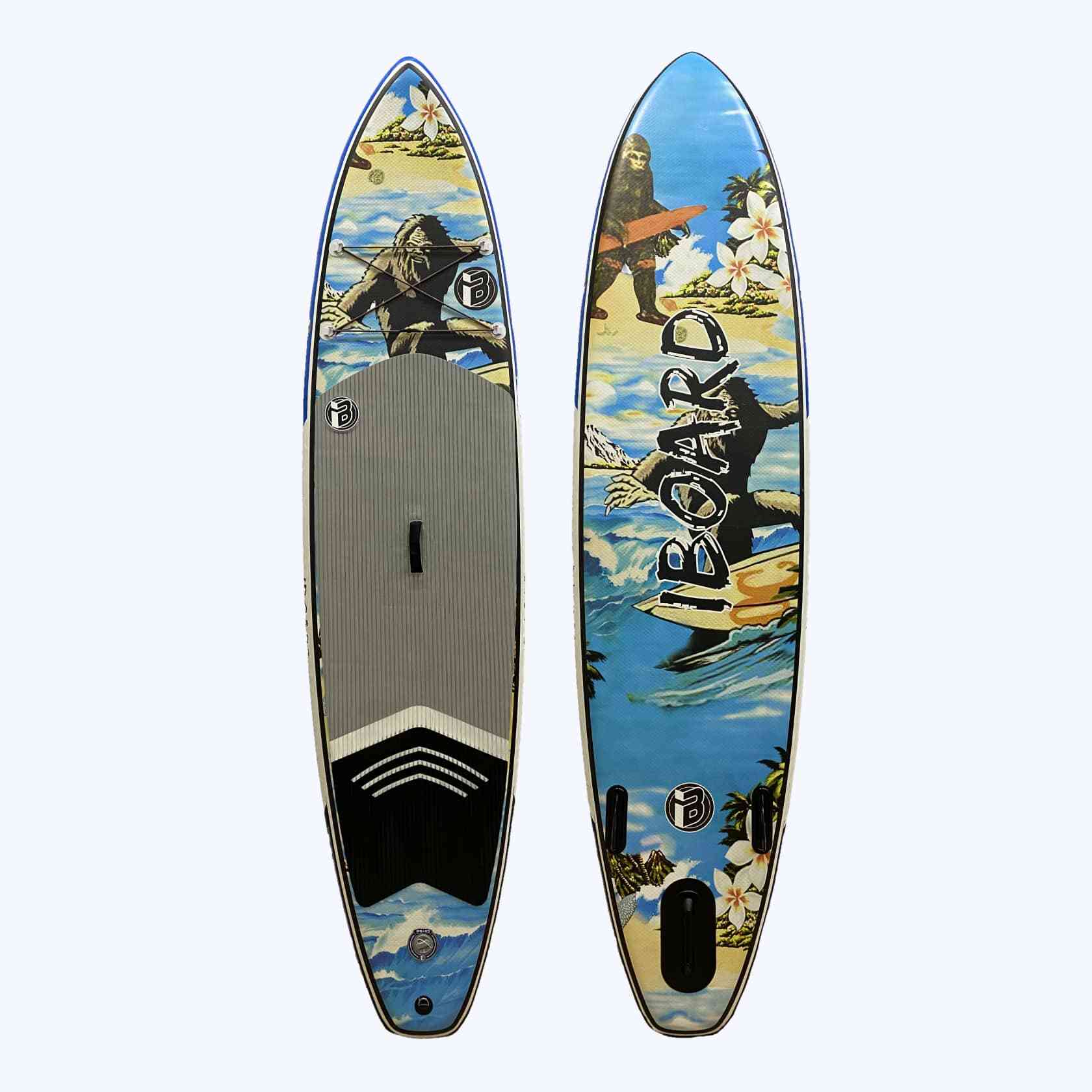 

SUP-борд Iboard Digital Print 335x81x15 см yeti, Голубой;бежевый;черный, Digital Print