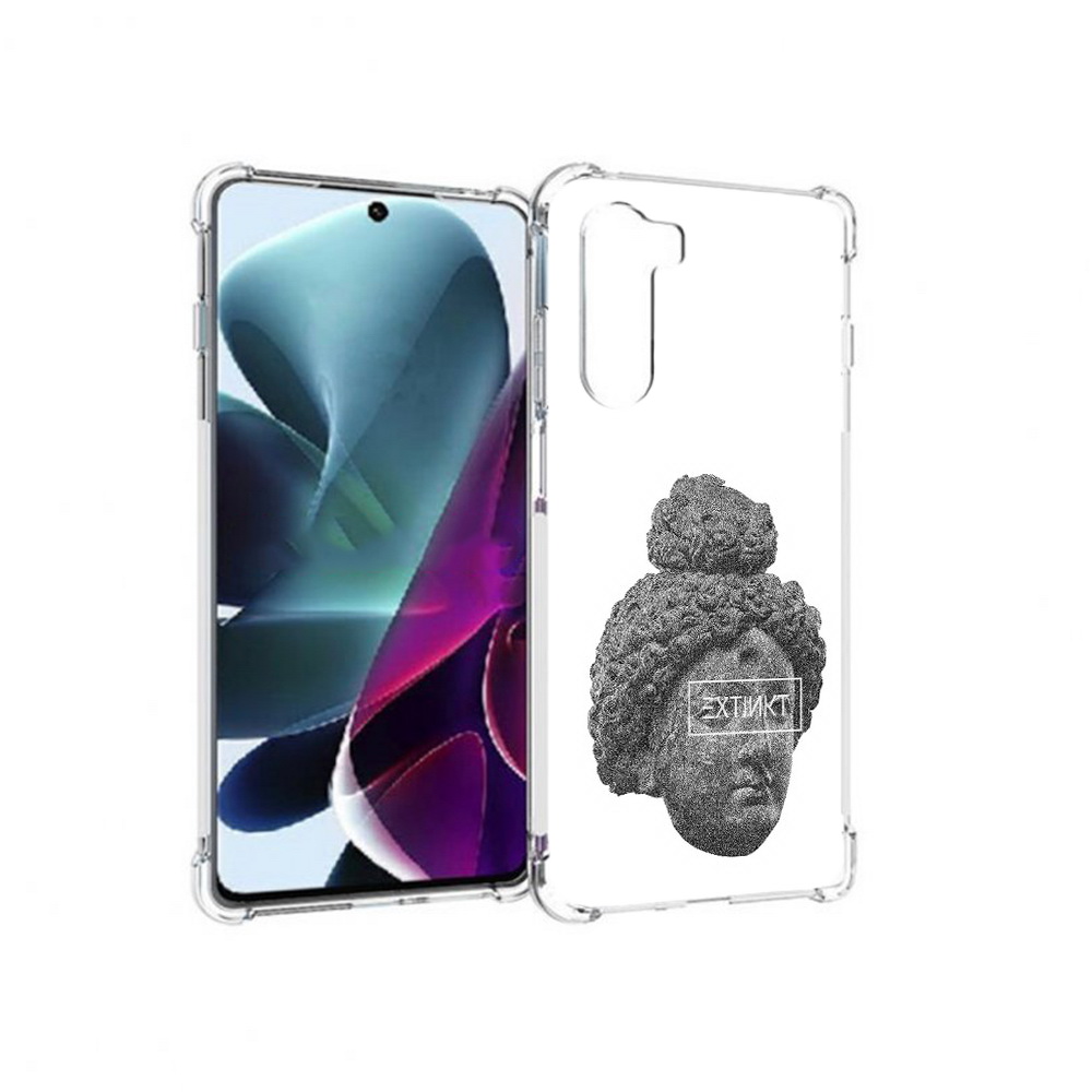 

Чехол MyPads Tocco для Motorola Moto G200 каменное лицо девушки (PT227076.355.383), Прозрачный, Tocco