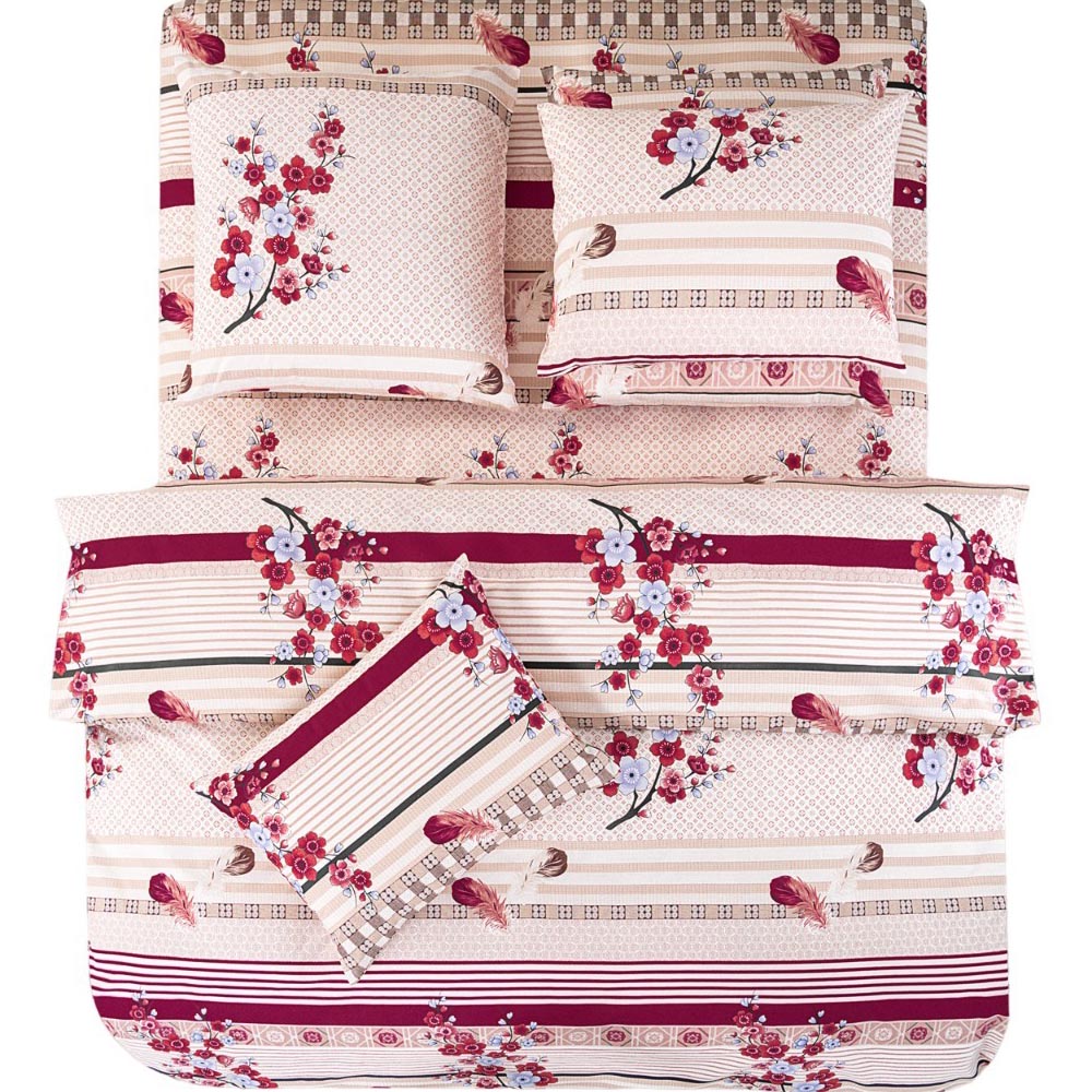 Комплект постельного белья Daily by T Эвита евро хлопок 50x70 см разноцветный