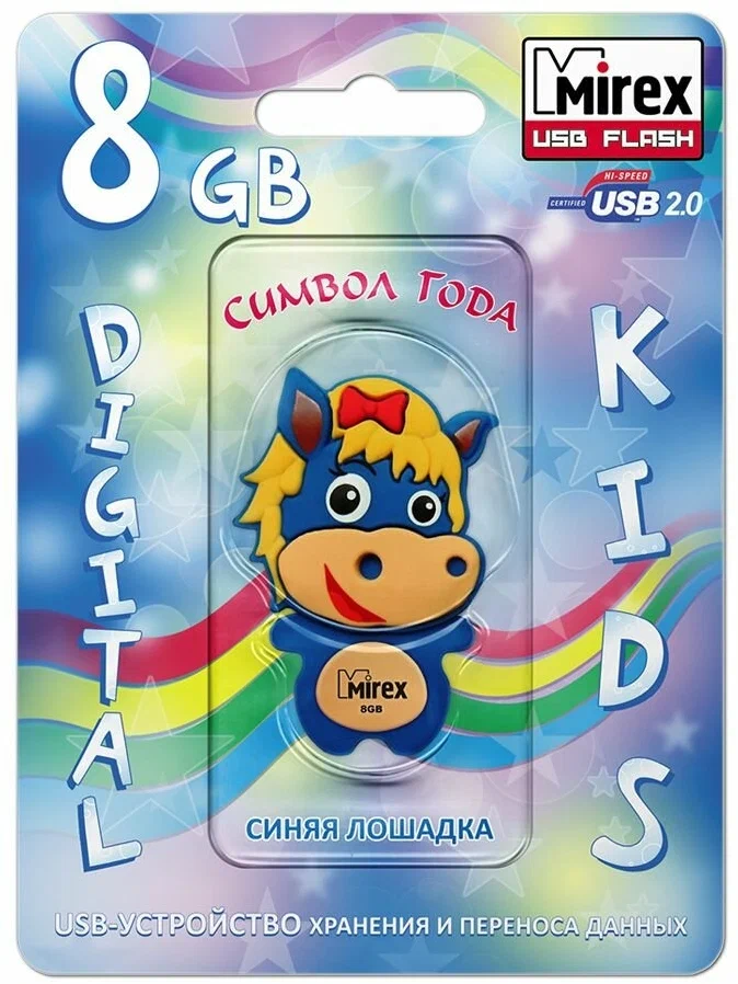 

Флешка Mirex Horse 8 ГБ синий (13600-KIDBHS08), 13600-KIDBHS08