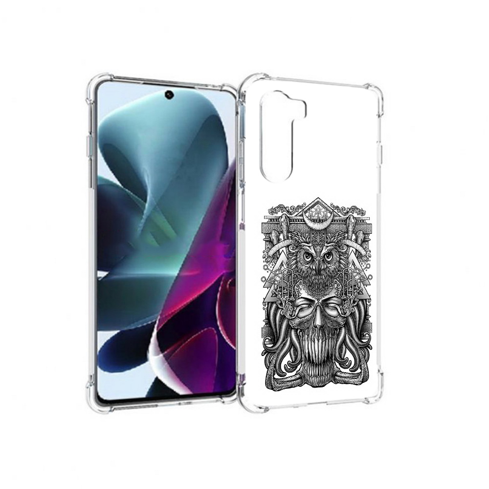 

Чехол MyPads Tocco для Motorola Moto G200 зубастая сова (PT227076.355.369), Прозрачный, Tocco