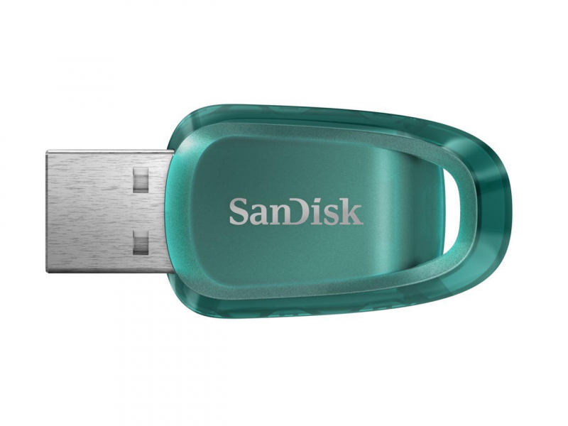 

Флешка SanDisk CZ96 Ultra Eco 128 ГБ Blue-Green (SDCZ96-128G-G46), SDCZ96-128G-G46