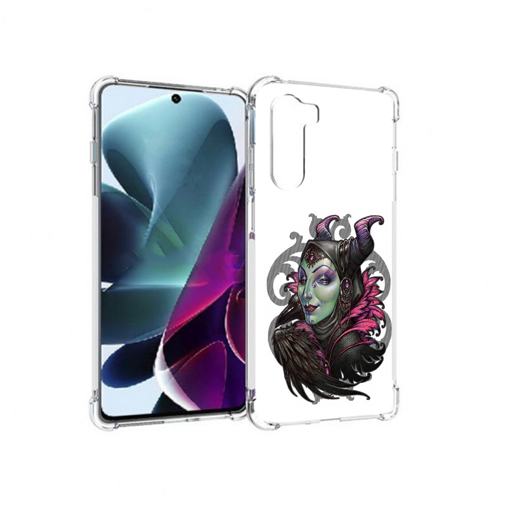 

Чехол MyPads Tocco для Motorola Moto G200 зеленая девушка с вороном (PT227076.355.357), Прозрачный, Tocco