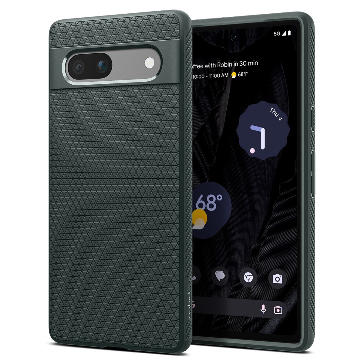 

Чехол Spigen для Pixel 7a - Liquid Air - Зеленый - ACS06094, Liquid Air