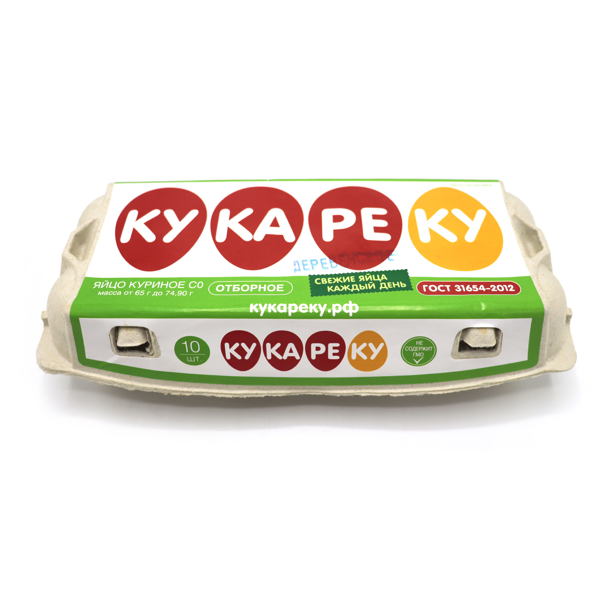 

Яйцо куриное деревенское Кукареку СО 10 шт