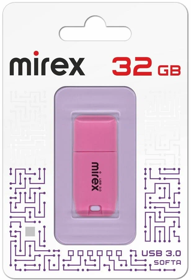 

Флешка Mirex Softa 32 ГБ розовый (13600-FM3SPI32), 13600-FM3SPI32