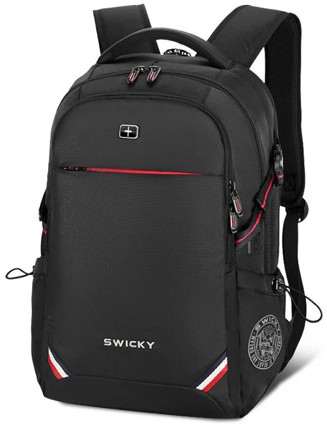 

Рюкзак для ноутбука мужской Swicky 88002-49 15,6" черный, 88002-49