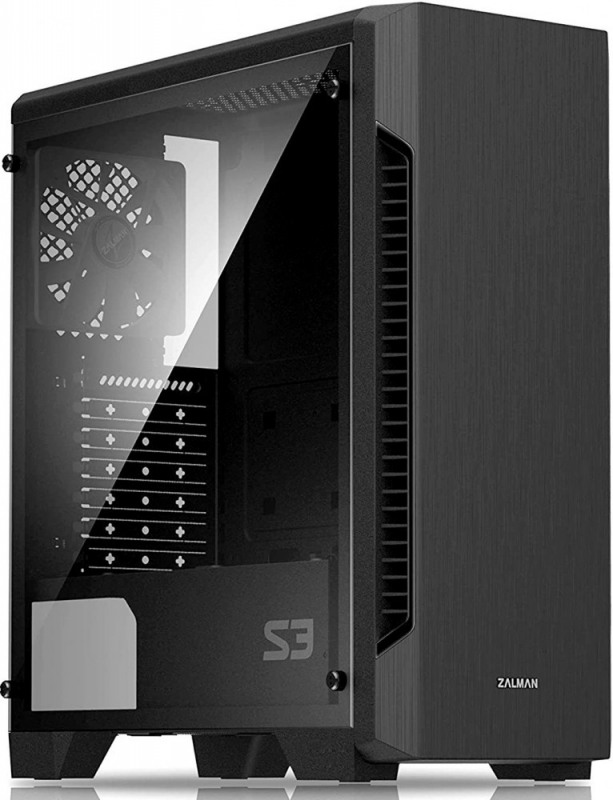 

Корпус компьютерный Zalman S3 TG Black, S3 TG