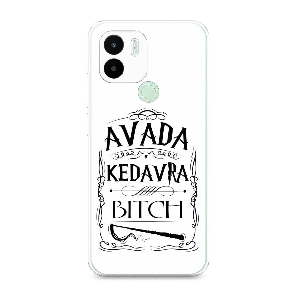 

Чехол на Redmi A1+ "Avada kedavra bitch", Белый;серый;черный, 316750-6