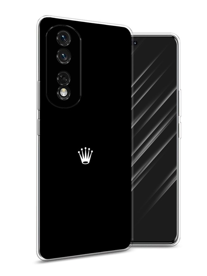 

Чехол Awog на Honor 80 Pro "Белая корона на черном фоне", Черный, 6120450-7