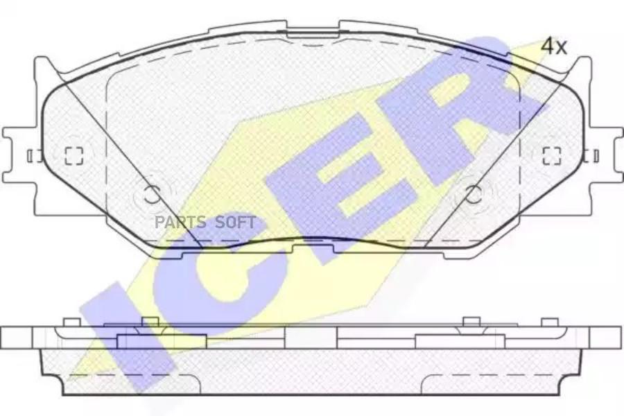 

Колодки Передние Lexus Is 250-220d/250c Icer 181750 Icer арт. 181750