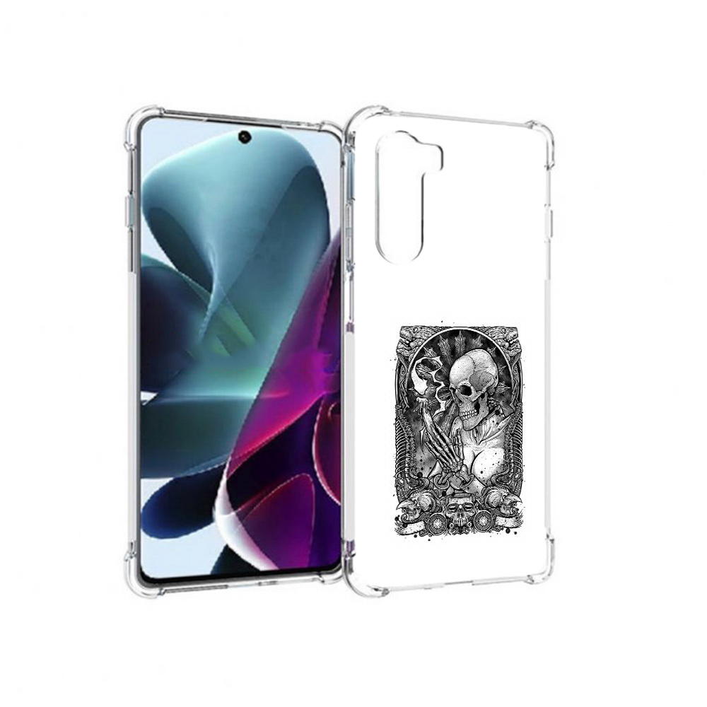 

Чехол MyPads Tocco для Motorola Moto G200 девушка скелет (PT227076.355.316), Прозрачный, Tocco