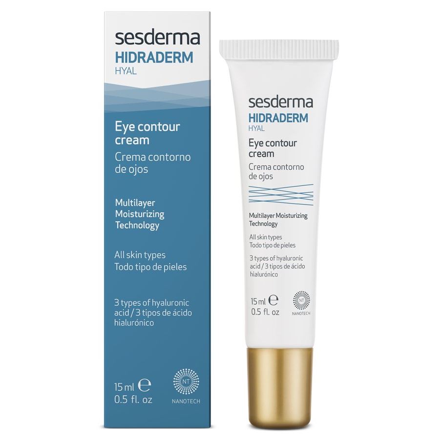 фото Крем sesderma hidraderm hyal eye contour cream, крем-контур для зоны вокруг глаз, 15 мл