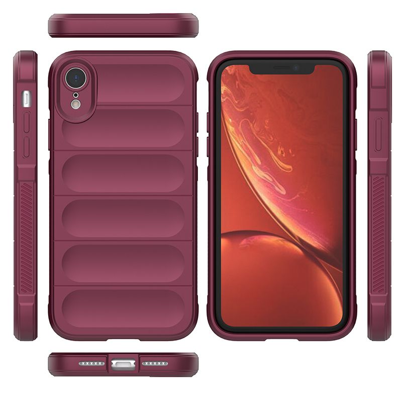 

Чехол Flexible Case для iPhone XR бордовый, Красный