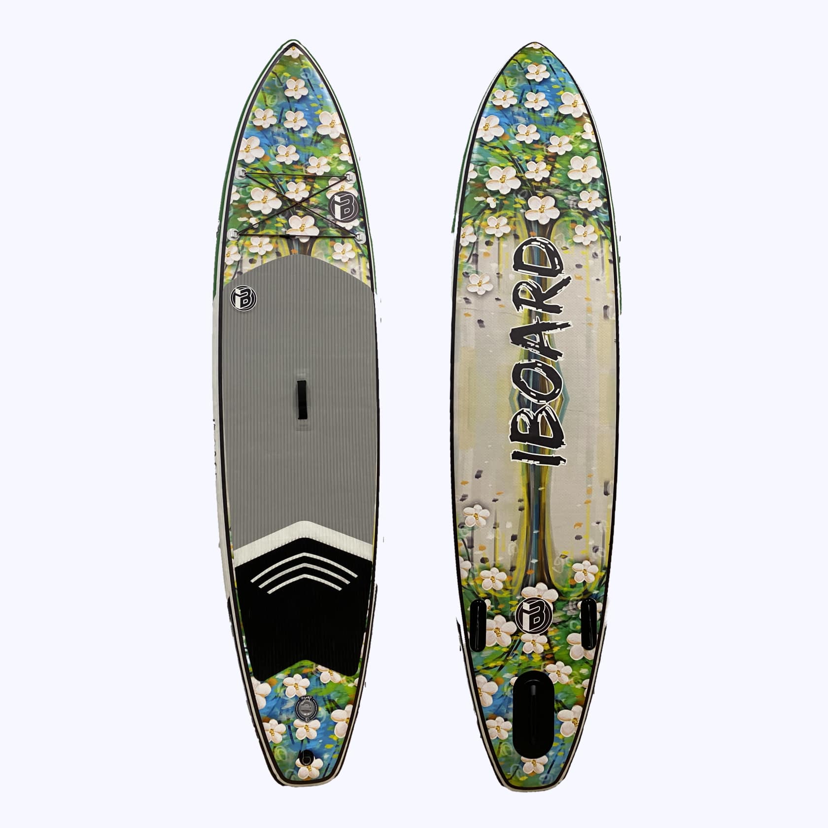 

SUP-борд Iboard Digital Print 335x81x15 см spring, Зеленый;бежевый;голубой, Digital Print