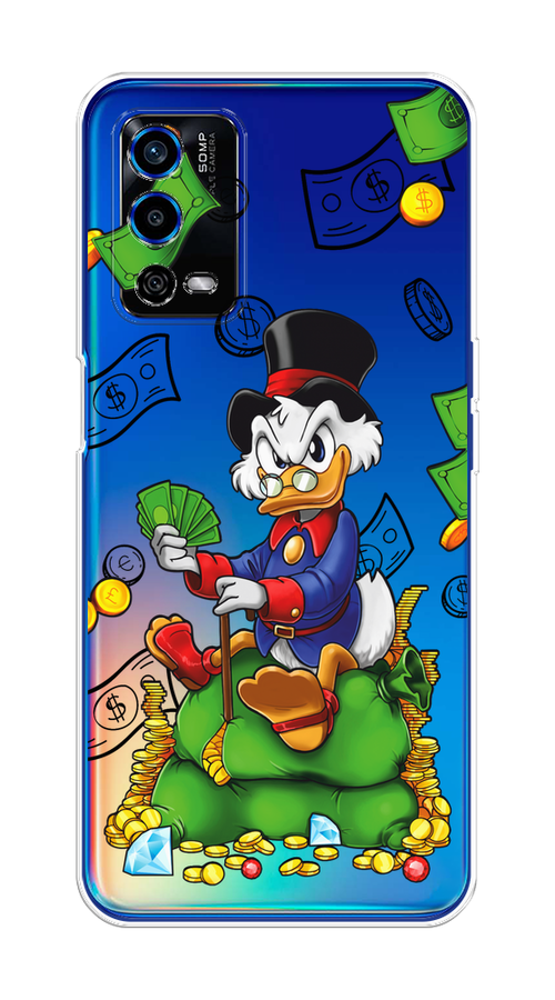 

Чехол на Oppo A55 4G "Scrooge Richness", Черный;синий;зеленый, 259150-1