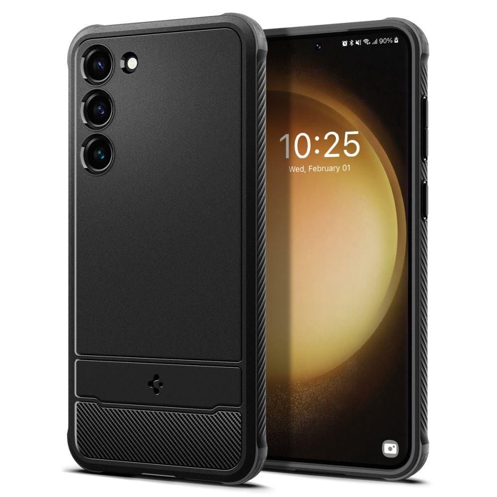 

Чехол Spigen для Galaxy S23 - Rugged Armor - Черный - ACS05711, Rugged Armor