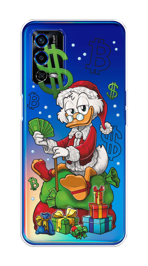 

Чехол на Oppo A55 4G "Богатый санта Скрудж Макдак", Белый;красный;зеленый, 259150-1