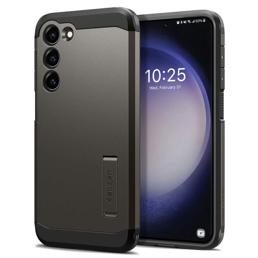 

Чехол Spigen для Galaxy S23 Plus - Tough Armor - Темно-серый - ACS05673, Tough Armor