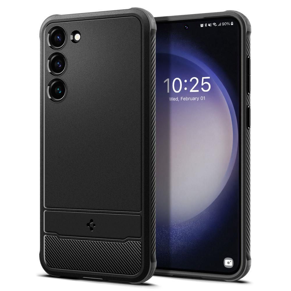 

Чехол Spigen для Galaxy S23 Plus - Rugged Armor - Черный - ACS05665, Rugged Armor