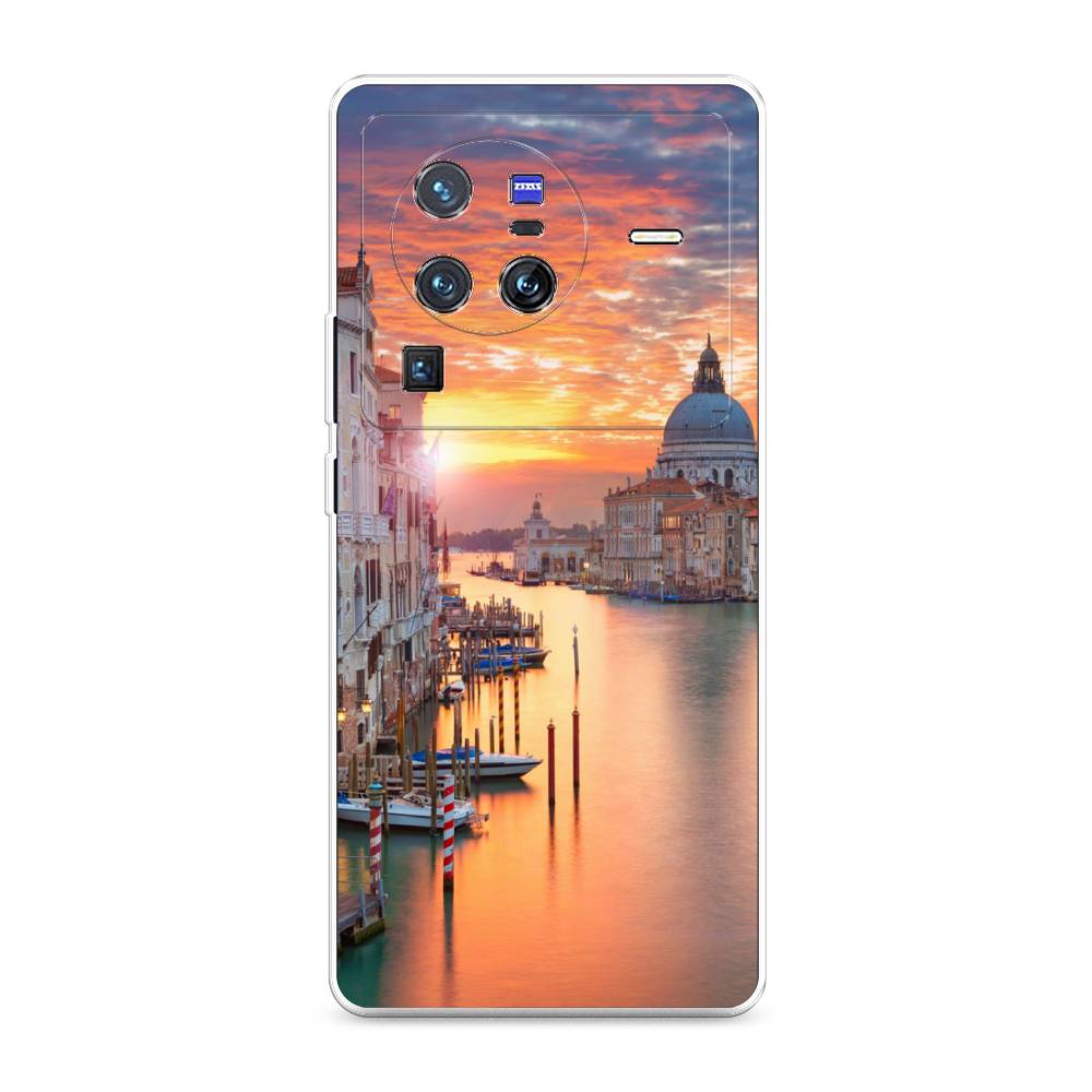 

Чехол на Vivo X80 Pro "Восход 11", Розовый;оранжевый, 266650-2