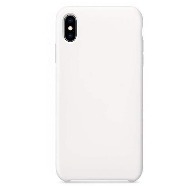 фото Чехол для iphone xs max silicon case white (c logo) nobrand