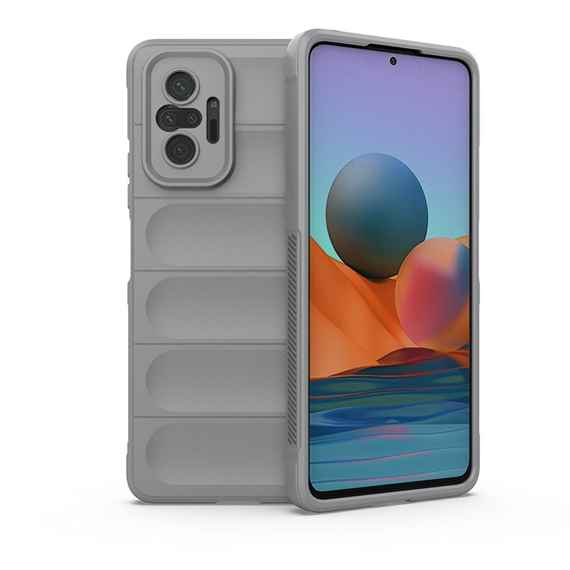 

Чехол Flexible Case для Xiaomi Redmi Note 10 Pro светло-серый