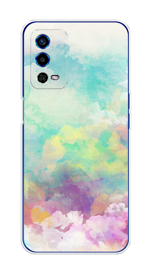 

Чехол на Oppo A55 4G "Воздушное небо", Белый;голубой;розовый;желтый, 259150-1