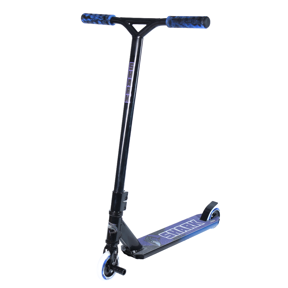 Трюковой самокат Ateox Shark black-blue 2023