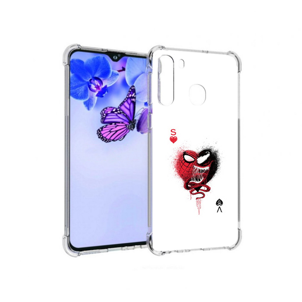 

Чехол MyPads Tocco для Samsung Galaxy A21 Веном (PT226904.547.41), Прозрачный, Tocco
