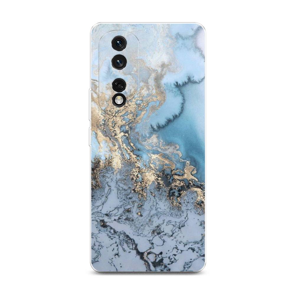 

Чехол Awog на Honor 80 Pro "Морозная лавина синяя", Серебристый, 6120450-3