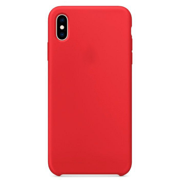 фото Чехол для iphone xs max silicon case red (c logo) nobrand