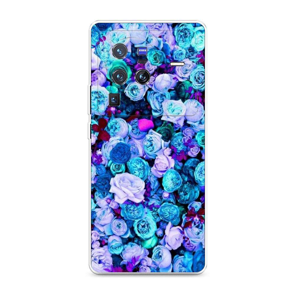 

Чехол на Vivo X80 Pro "Цветочный ковер", Фиолетовый, 266650-2