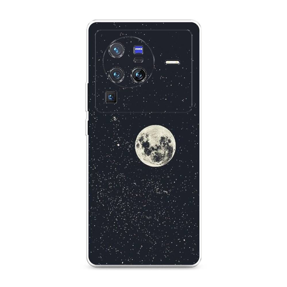 

Чехол на Vivo X80 Pro "Полнолуние", Красный, 266650-2
