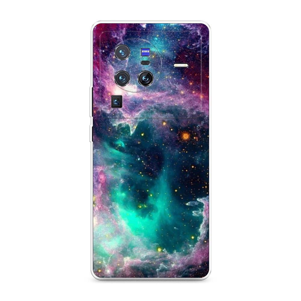 

Чехол на Vivo X80 Pro "Звездные облака", Розовый;бежевый, 266650-2