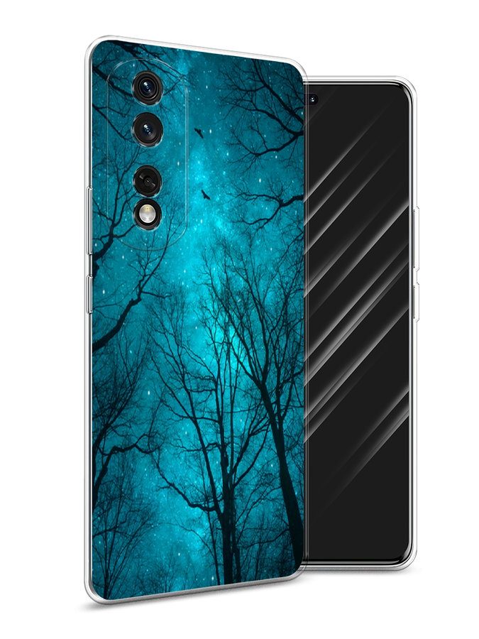

Чехол Awog на Honor 80 Pro "Сказочный лес", Черный;голубой, 6120450-4
