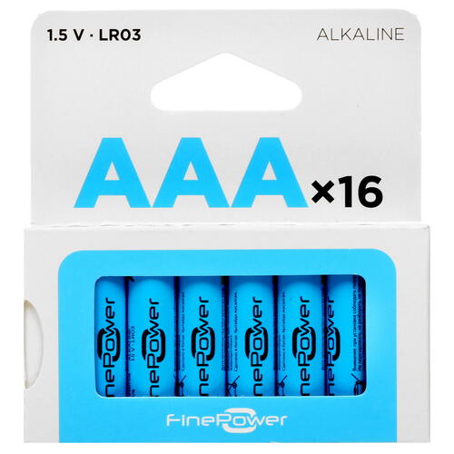 

Батарейка FinePower AAA (LR03) 16 шт, FinePower